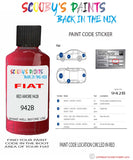 Paint For Fiat/Lancia 500 Rosso Amore Code 942B Car Touch Up Paint