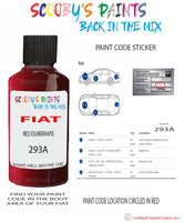 Paint For Fiat/Lancia Fiorino Van Rosso Esuberante Code 293A Car Touch Up Paint
