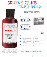 Paint For Fiat/Lancia Scudo Van Rosso Rinascimento Bramante Code Kke Touch Up Paint