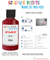 Paint For Fiat/Lancia 500 Redline Code Prm Car Touch Up Paint