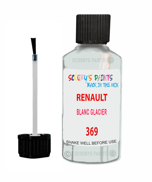 Paint For RENAULT Austral BLANC GLACIER White 369 Touch Up Scratch Stone Chip Kit