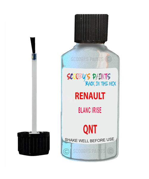 Paint For RENAULT Alpine BLANC IRISE White QNT Touch Up Scratch Stone Chip Kit