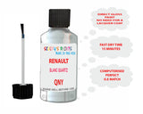 Scratch Repair Paint RENAULT Twingo BLANC QUARTZ White QNY