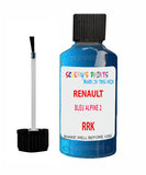 Paint For RENAULT Megane-E BLEU ALPINE 2 Blue RRK Touch Up Scratch Stone Chip Kit