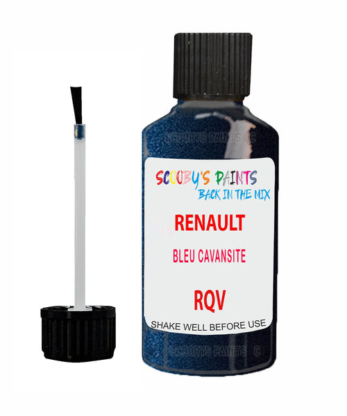 Paint For RENAULT Kangoo BLEU CAVANSITE Blue RQV Touch Up Scratch Stone Chip Kit