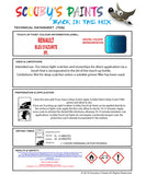 Instructions for Use RENAULT Sandero BLEU D'AZURITE Blue RPL