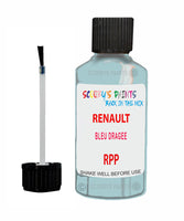 Paint For RENAULT Twingo BLEU DRAGEE Blue RPP Touch Up Scratch Stone Chip Kit