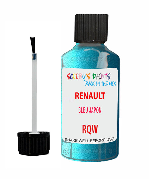 Paint For RENAULT Kangoo BLEU JAPON Blue RQW Touch Up Scratch Stone Chip Kit