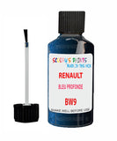 Paint For RENAULT ALASKAN BLEU PROFONDE Blue BW9 Touch Up Scratch Stone Chip Kit