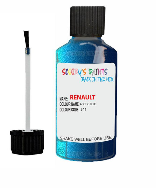 renault clio arctic blue code j41 touch up paint 2003 2009 Scratch Stone Chip Repair 