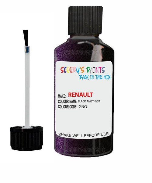 renault koleos black amethyst code gng touch up paint 2013 2019 Scratch Stone Chip Repair 
