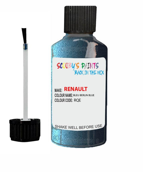 renault megane bleu berlin blue code rqe touch up paint 2014 2019 Scratch Stone Chip Repair 