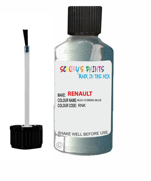 renault megane bleu iceberg blue code rnk touch up paint 2006 2011 Scratch Stone Chip Repair 