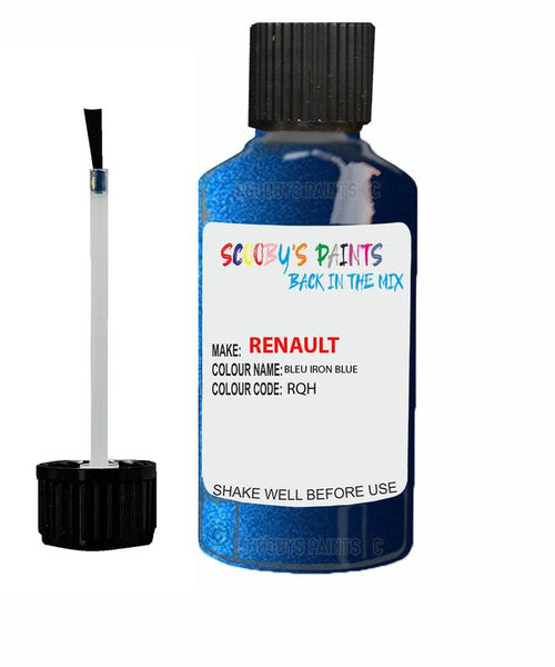 renault clio bleu iron blue code rqh touch up paint 2015 2019 Scratch Stone Chip Repair 
