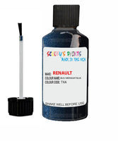 renault latitude bleu midnight blue code txa touch up paint 2010 2012 Scratch Stone Chip Repair 