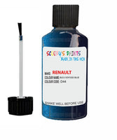 renault modus bleu odyssee blue code d44 touch up paint 2000 2011 Scratch Stone Chip Repair 