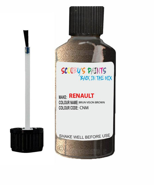renault scenic brun vison brown code cnm touch up paint 2015 2019 Scratch Stone Chip Repair 