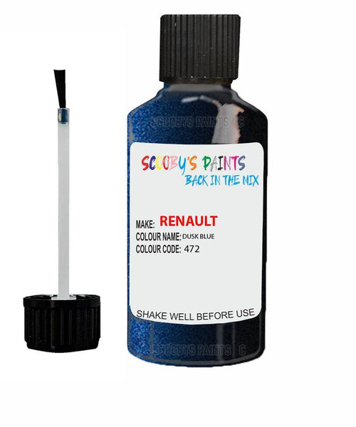 renault clio dusk blue code 472 touch up paint 1992 2013 Scratch Stone Chip Repair 