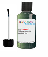 renault clio giverny green code d96 touch up paint 2001 2013 Scratch Stone Chip Repair 