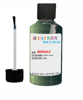 renault scenic giverny green code d96 touch up paint 2001 2013 Scratch Stone Chip Repair 