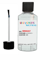 renault kangoo glacier white 2 code 389 touch up paint 1990 2019 Scratch Stone Chip Repair 