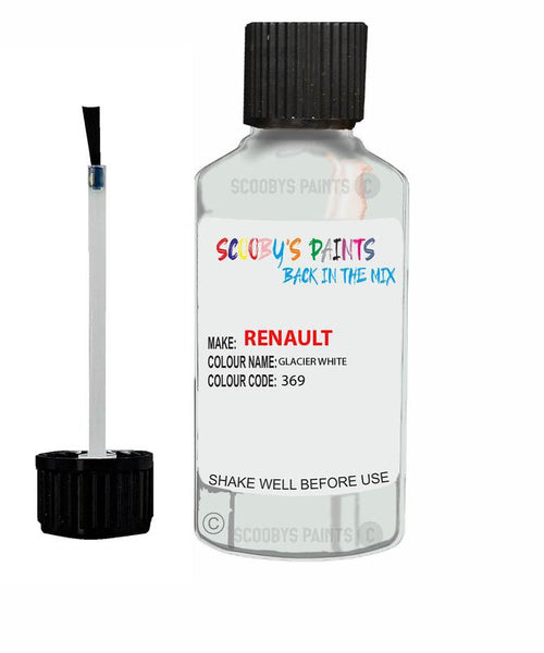 renault scenic glacier white code 369 touch up paint 1990 2020 Scratch Stone Chip Repair 