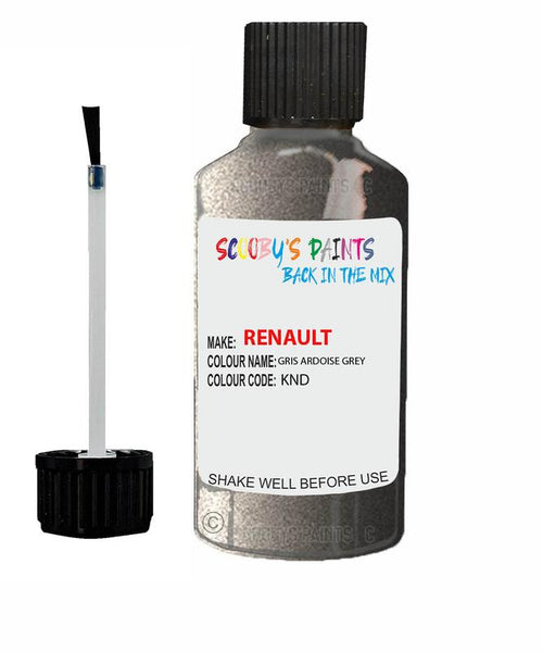 renault koleos gris ardoise grey code knd touch up paint 2007 2011 Scratch Stone Chip Repair 