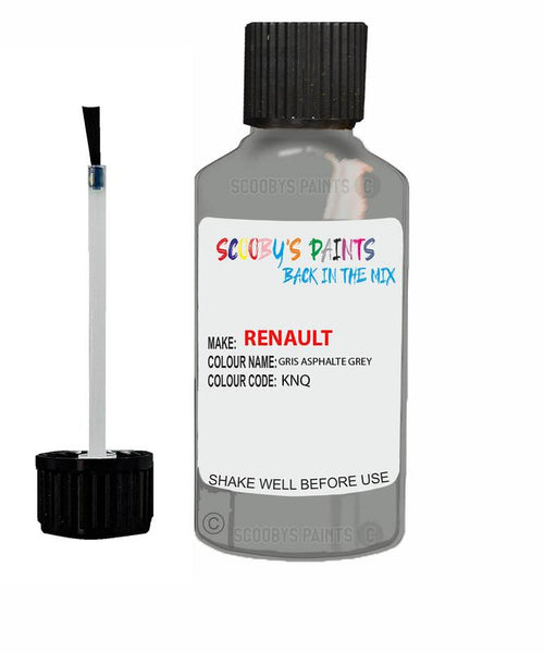 renault clio gris asphalte grey code knq touch up paint 2009 2013 Scratch Stone Chip Repair 