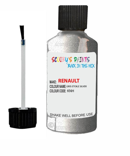 renault scenic gris etoile silver code knh touch up paint 2008 2019 Scratch Stone Chip Repair 