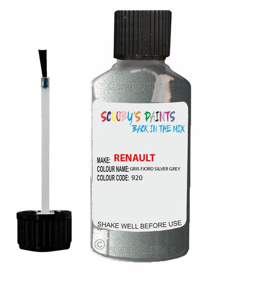 renault megane gris fjord silver grey code 920 z65 touch up paint 1996 2008 Scratch Stone Chip Repair 