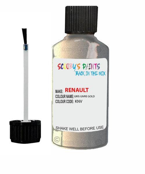 renault clio gris givre gold code knv touch up paint 2012 2018 Scratch Stone Chip Repair 