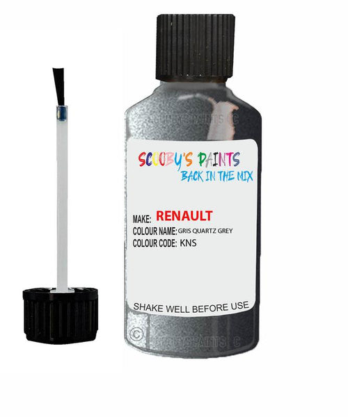 renault clio gris quartz grey code kns touch up paint 2010 2018 Scratch Stone Chip Repair 