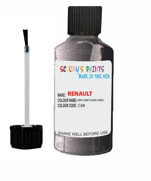 renault scenic gris shetland grey code c68 touch up paint 2003 2006 Scratch Stone Chip Repair 