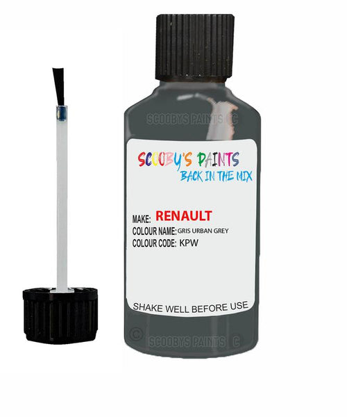 renault clio gris urban grey code kpw touch up paint 2016 2019 Scratch Stone Chip Repair 