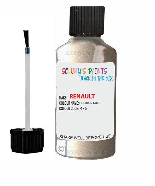 renault megane houblon gold code 475 186 touch up paint 1997 2002 Scratch Stone Chip Repair 