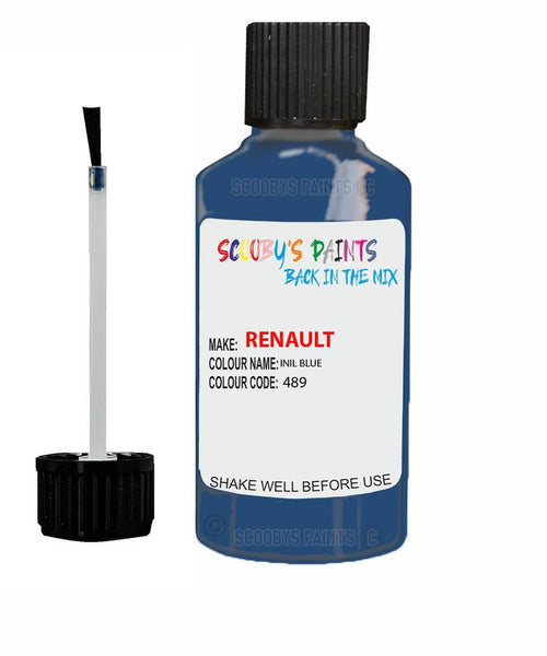 renault kangoo inil blue code 489 touch up paint 1996 2018 Scratch Stone Chip Repair 