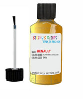 renault megane jaune sirius ii yellow code env touch up paint 2011 2019 Scratch Stone Chip Repair 