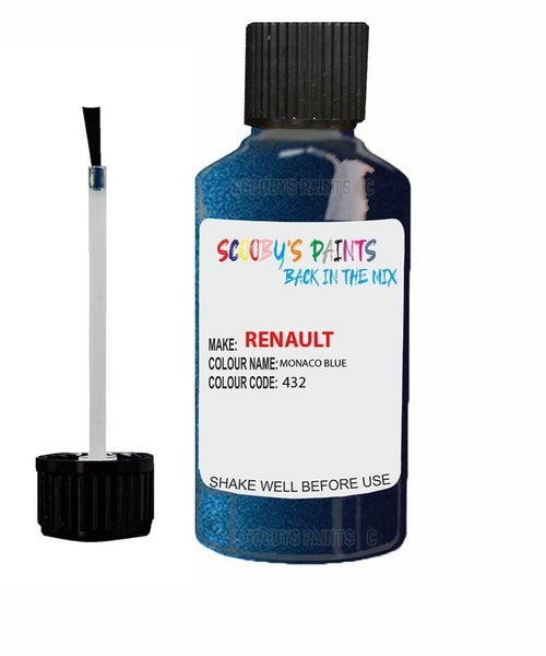 renault clio monaco blue code 432 z63 463 touch up paint 1993 2015 Scratch Stone Chip Repair 