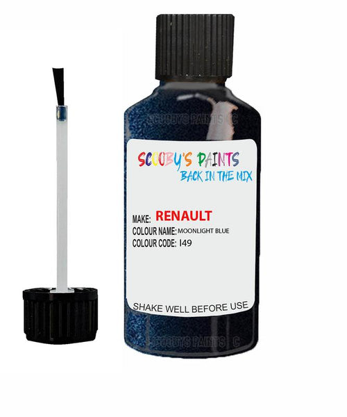 renault clio moonlight blue code i49 touch up paint 2003 2019 Scratch Stone Chip Repair 