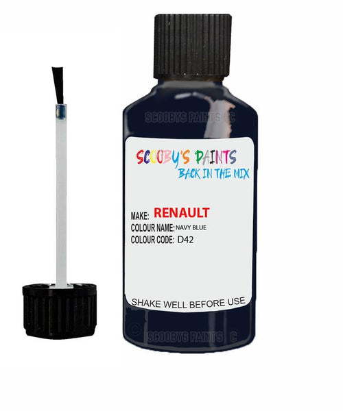 renault clio navy blue code d42 touch up paint 2000 2014 Scratch Stone Chip Repair 