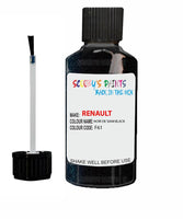 renault megane noir de siam black code f61 touch up paint 2005 2005 Scratch Stone Chip Repair 