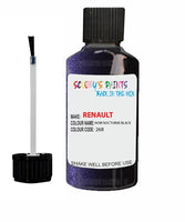 renault modus noir nocturne black code 268 touch up paint 2001 2010 Scratch Stone Chip Repair 