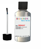 renault master platinum silver code z12 632 touch up paint 1998 2008 Scratch Stone Chip Repair 