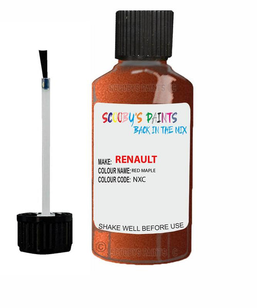 renault koleos red maple code nxc touch up paint 2011 2014 Scratch Stone Chip Repair 
