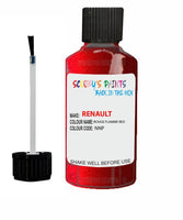 renault captur rouge flamme red code nnp touch up paint 2011 2019 Scratch Stone Chip Repair 