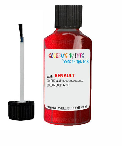 renault megane rouge flamme red code nnp touch up paint 2011 2019 Scratch Stone Chip Repair 
