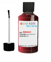 renault megane rouge garance red code b79 touch up paint 2001 2008 Scratch Stone Chip Repair 