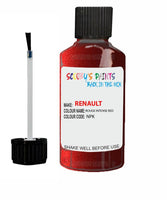 renault koleos rouge intense red code nnd touch up paint 2006 2015 Scratch Stone Chip Repair 