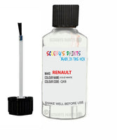 renault latitude solid white code qxb touch up paint 2010 2019 Scratch Stone Chip Repair 