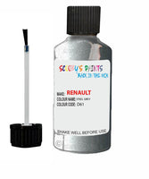 renault clio steel grey code d61 touch up paint 2003 2008 Scratch Stone Chip Repair 